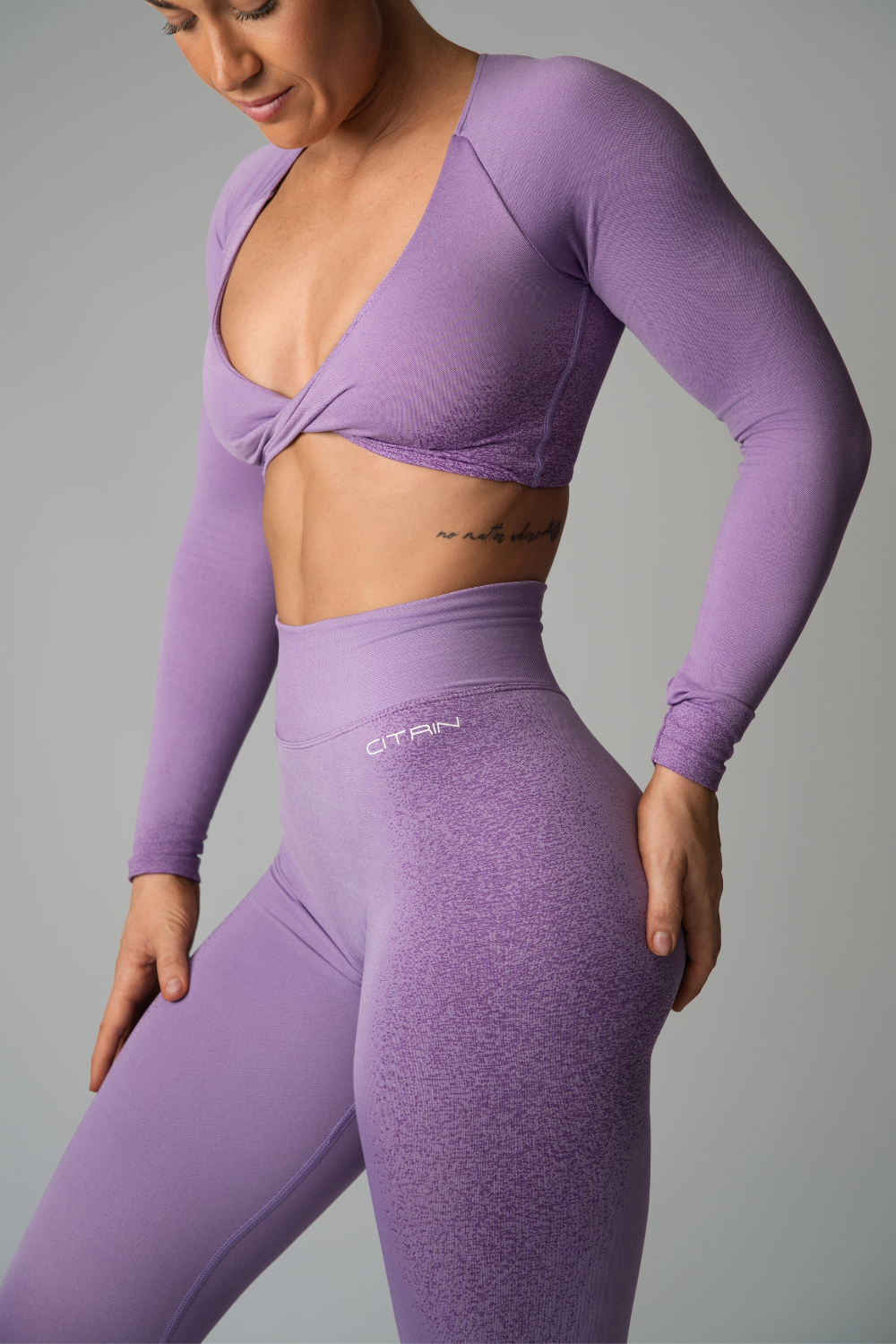 FADED SEAMLESS LEGGINGS - PURPLE