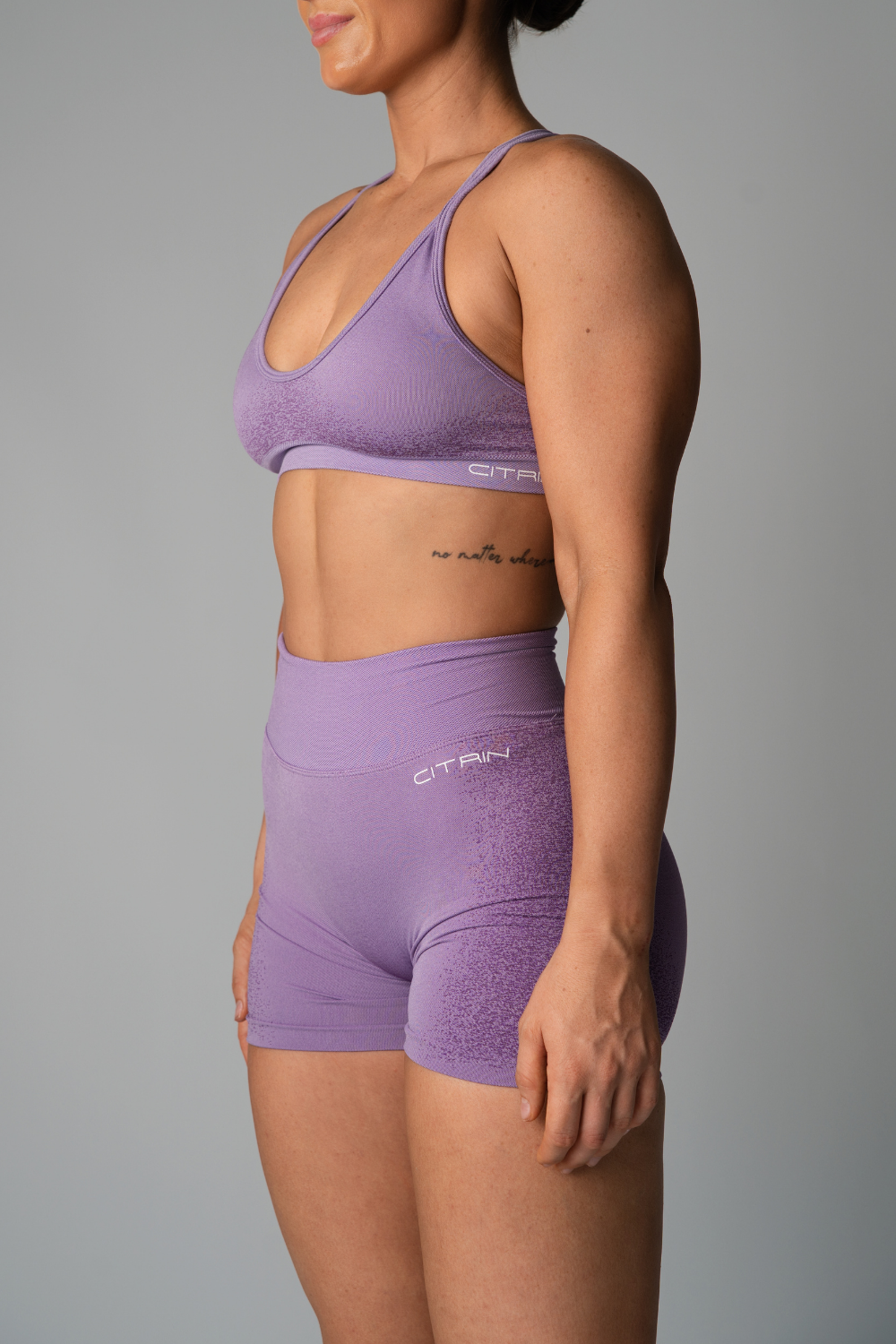 FADED SEAMLESS CROP - PURPLE