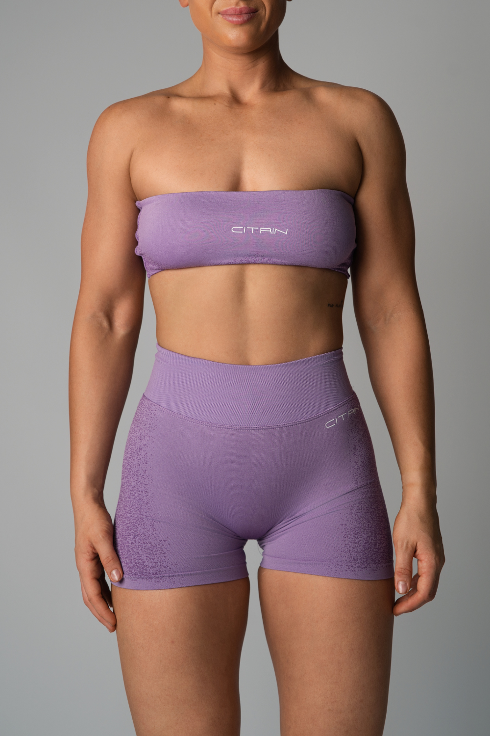 FADED SEAMLESS BANDEAU - PURPLE