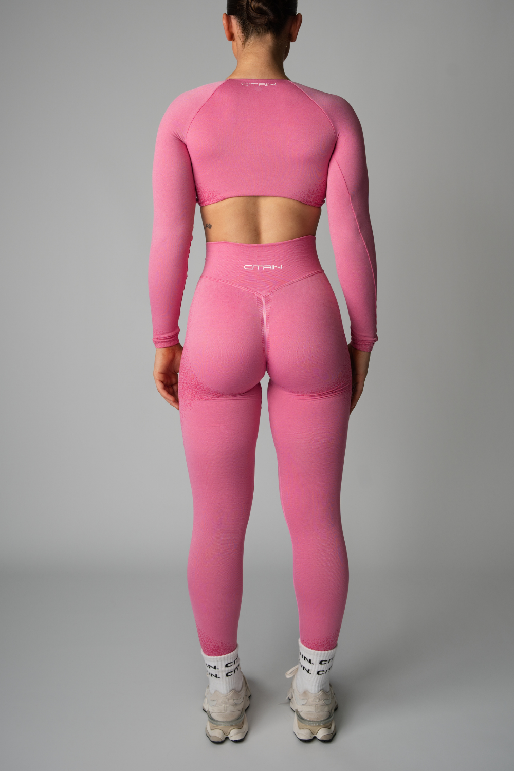 FADED SEAMLESS LEGGINGS - PINK