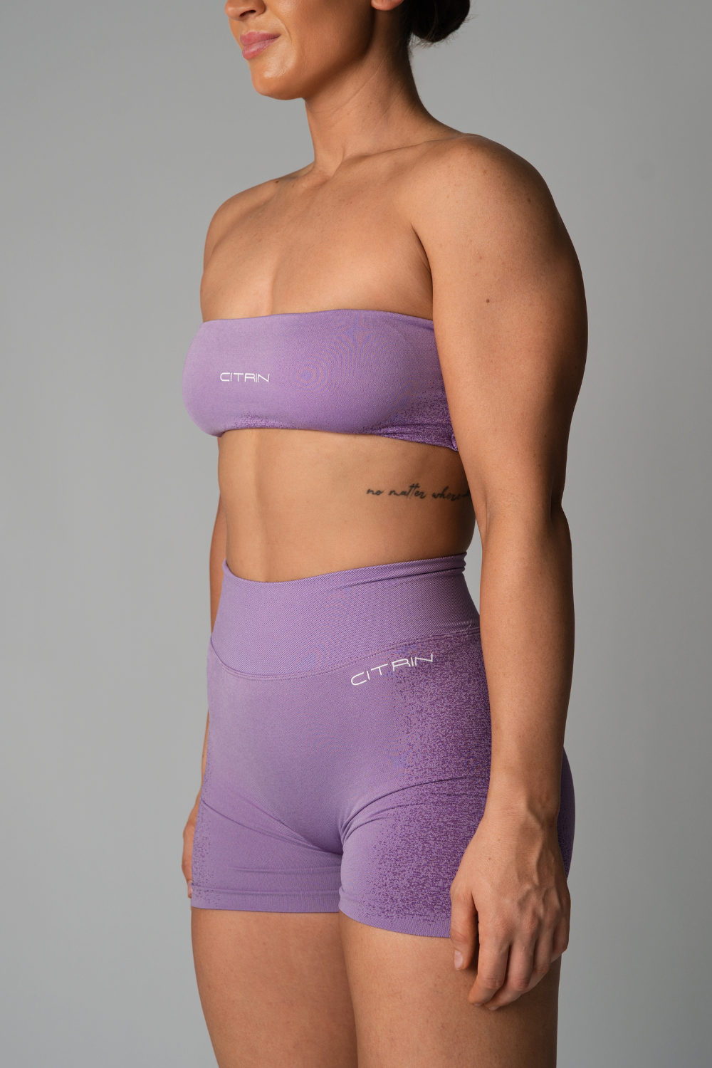 FADED SEAMLESS BANDEAU - PURPLE