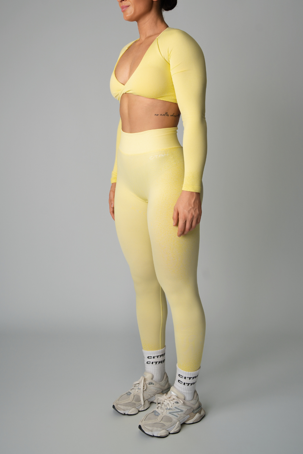 FADED SEAMLESS LEGGINGS - YELLOW