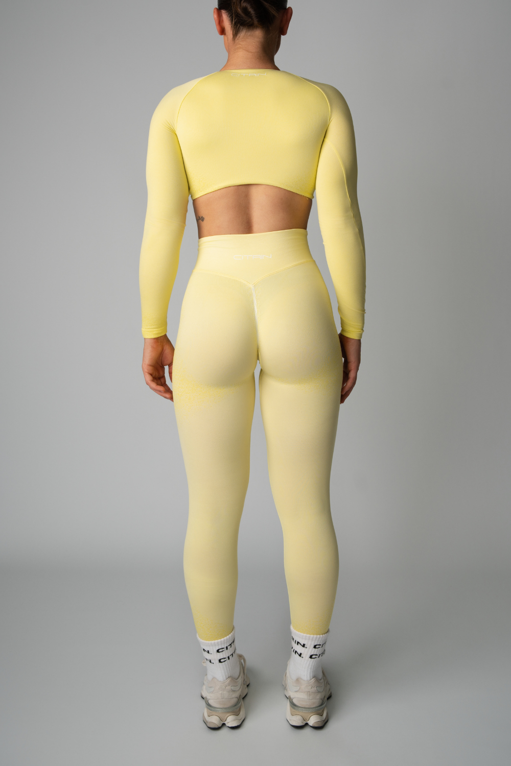 FADED SEAMLESS LEGGINGS - YELLOW