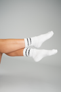 CITRIN XL LOGO CREW SOCKS - WHITE