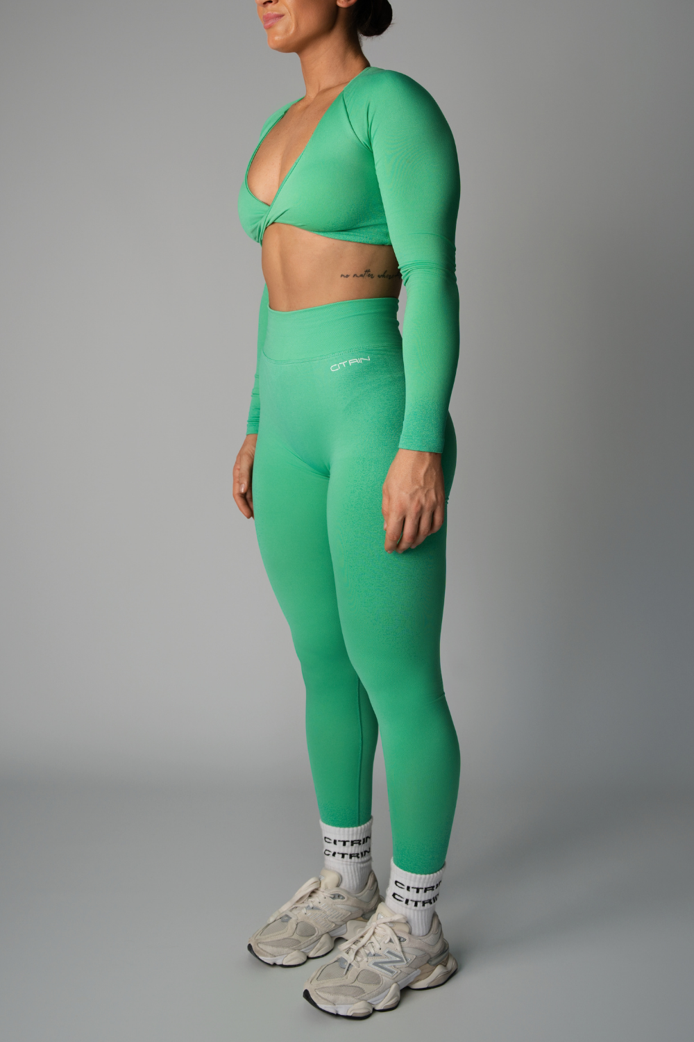 FADED SEAMLESS LEGGINGS - GREEN