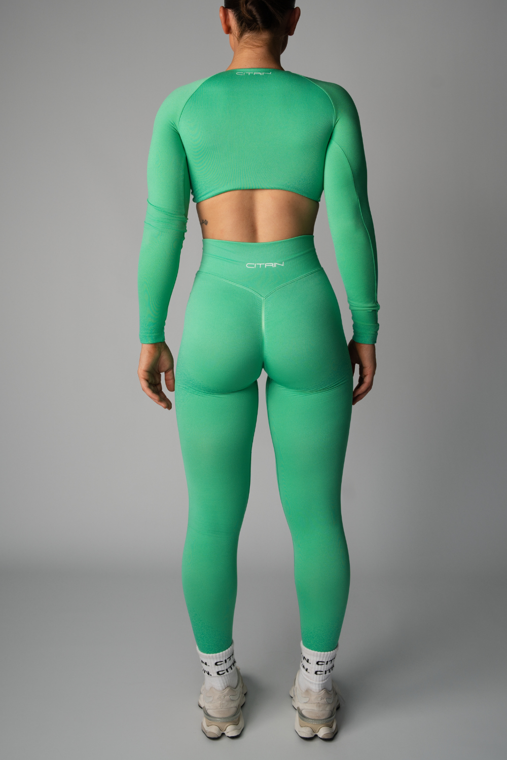 FADED SEAMLESS LEGGINGS - GREEN