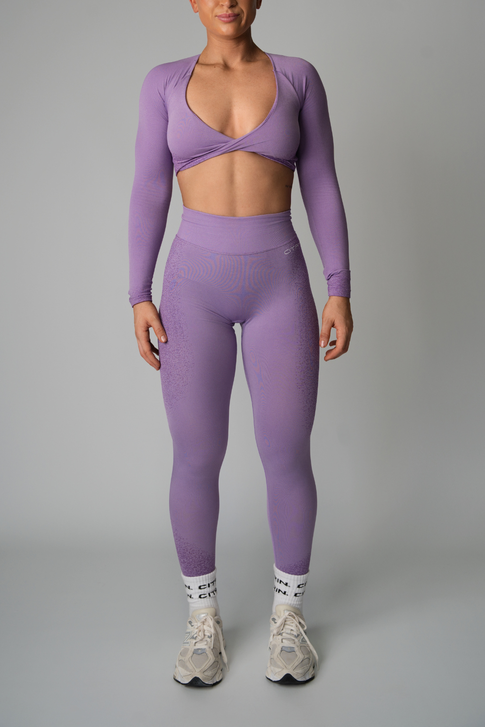 FADED SEAMLESS LEGGINGS - PURPLE