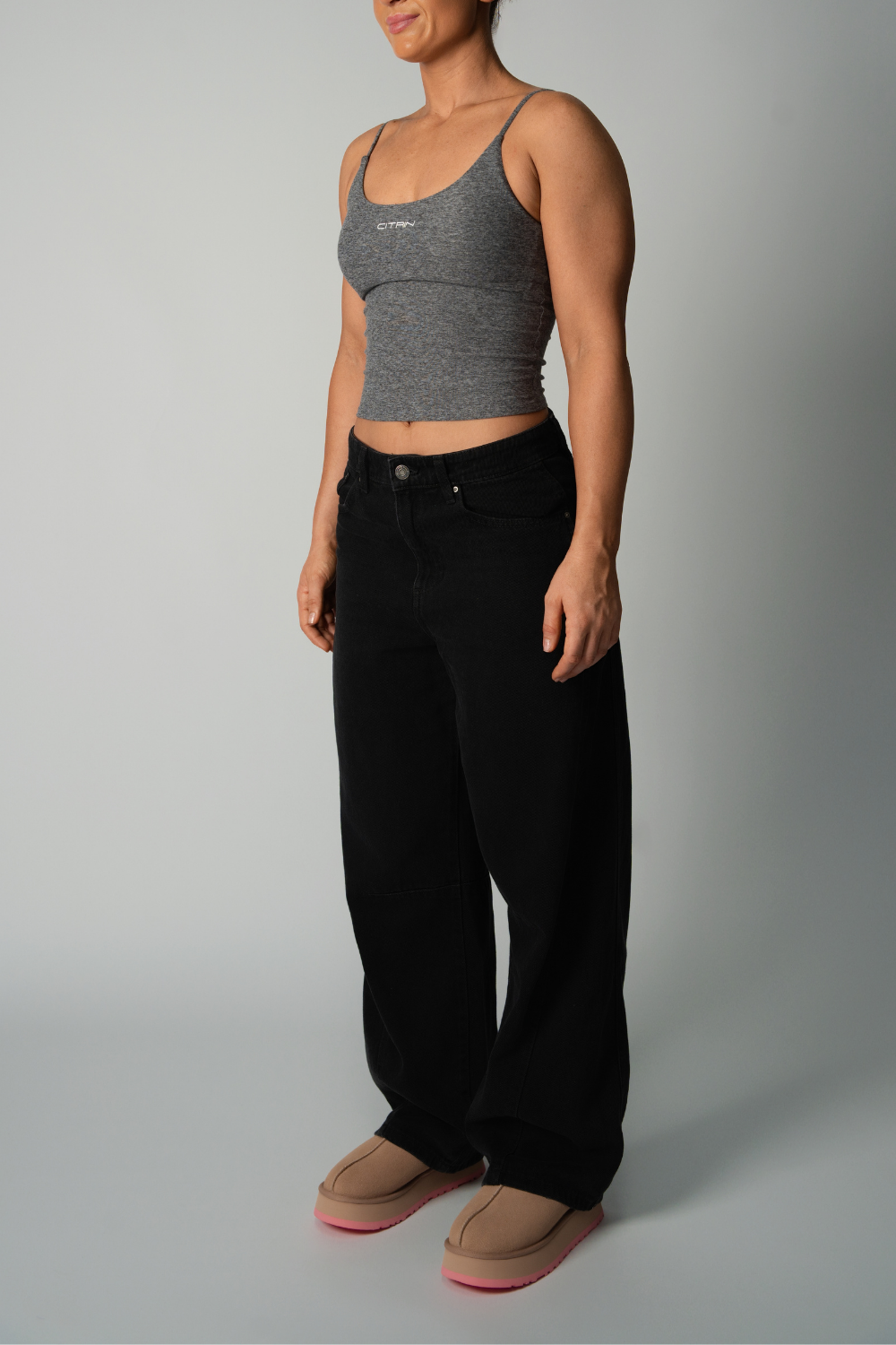 EVERYDAY ESSENTIALS BASIC CAMI - MARL GREY