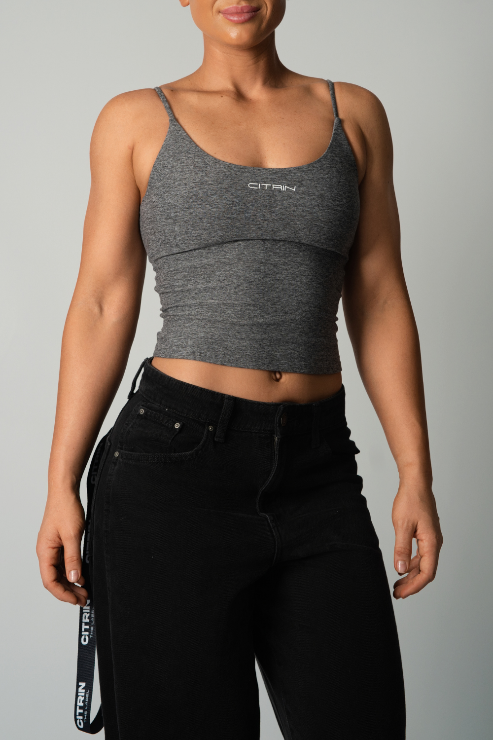 EVERYDAY ESSENTIALS BASIC CAMI - MARL GREY