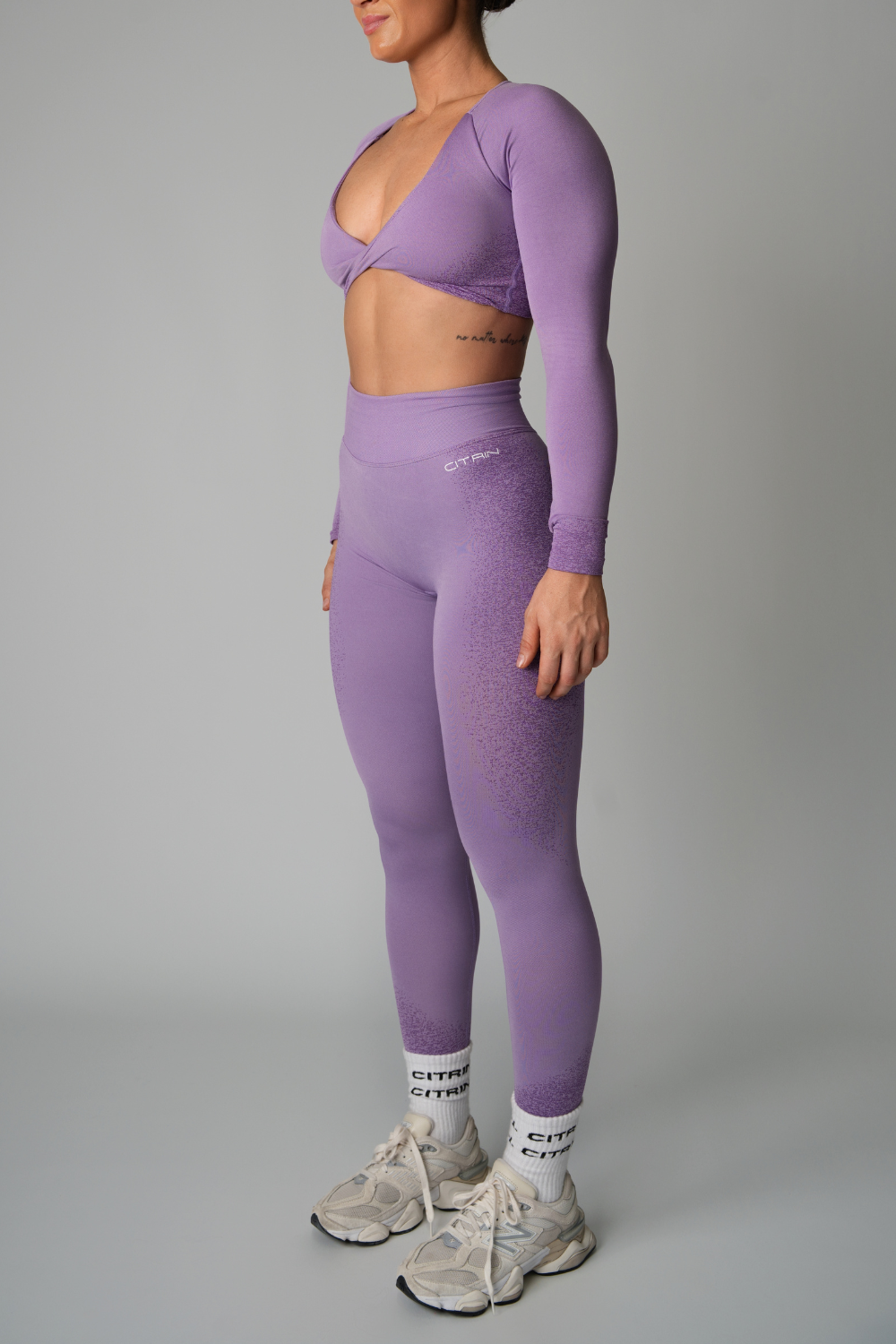 FADED SEAMLESS LEGGINGS - PURPLE