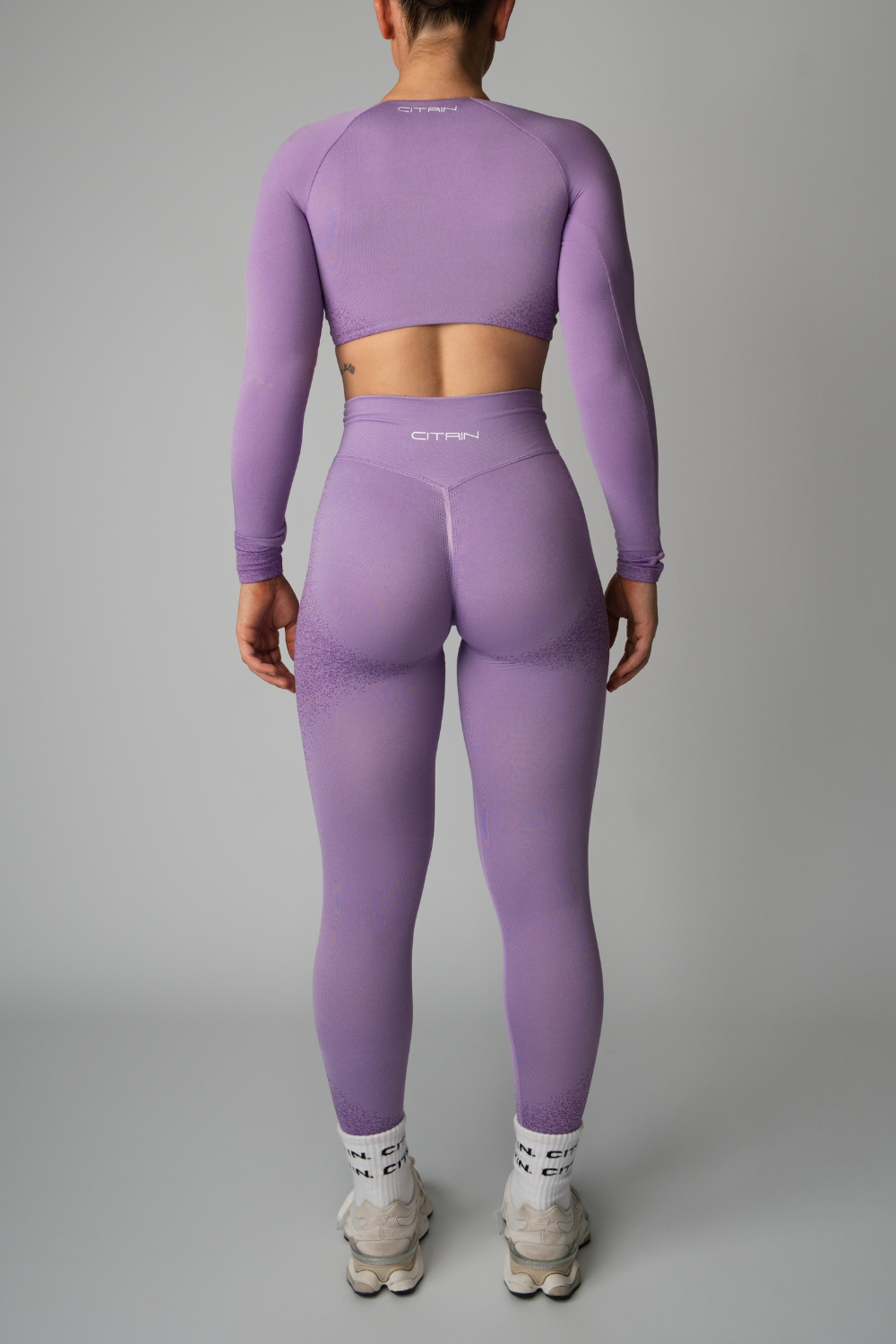 FADED SEAMLESS LEGGINGS - PURPLE