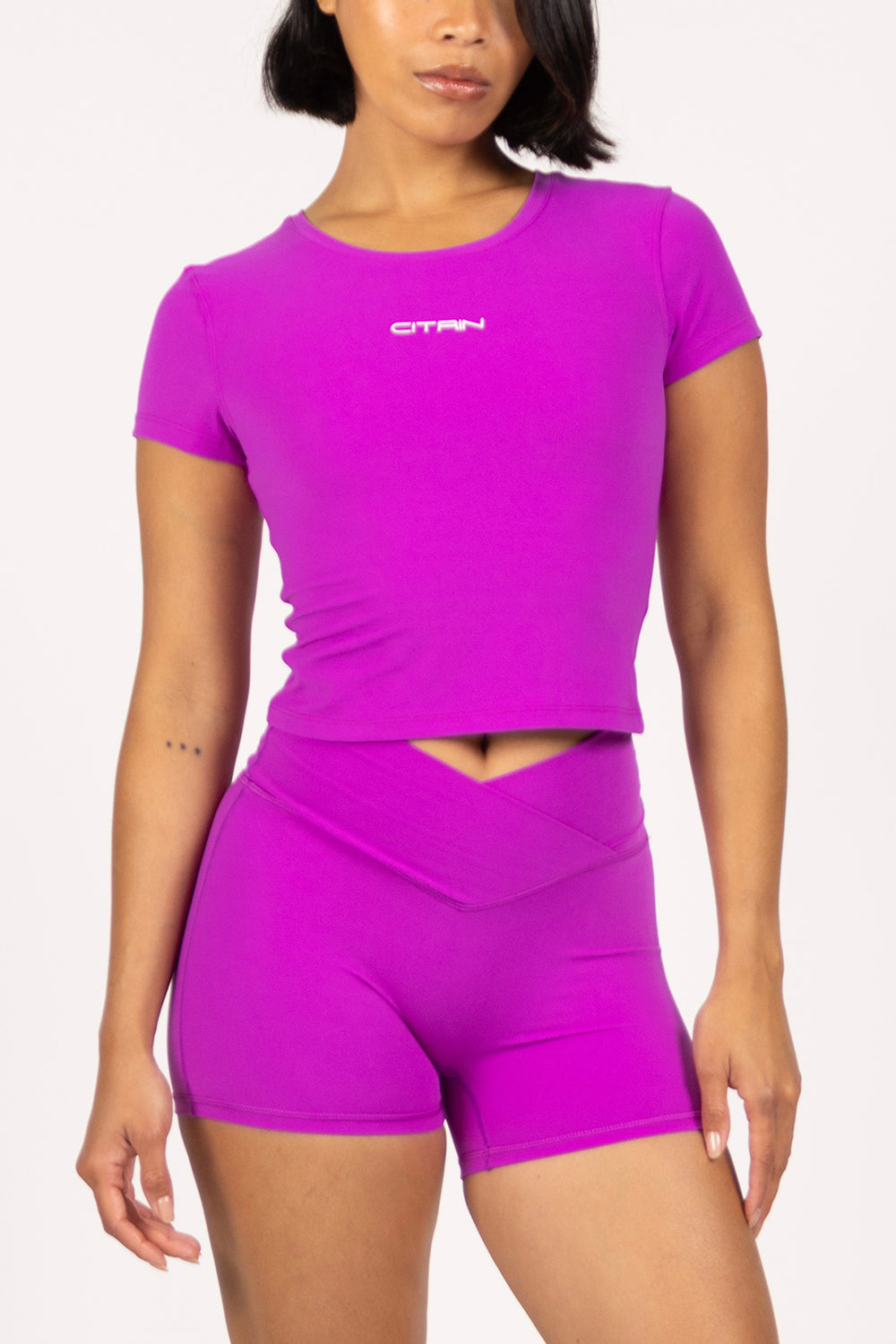 LA BELLE MIDI CROP - DEEP FUCHSIA