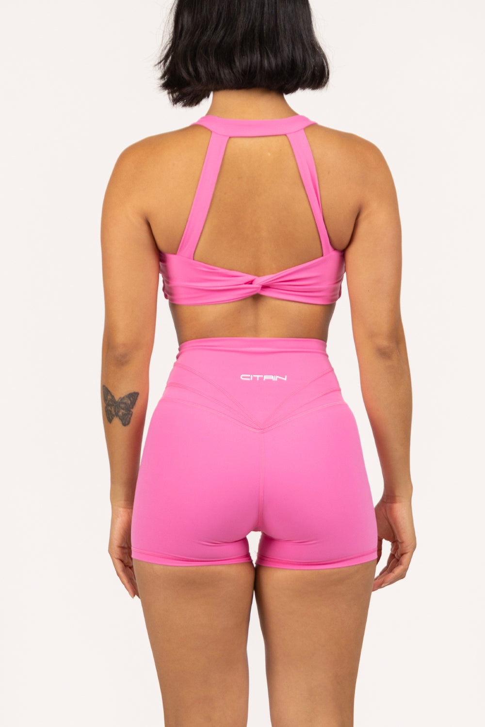 LA BELLE V-WAIST SHORTS - BARBIE PINK