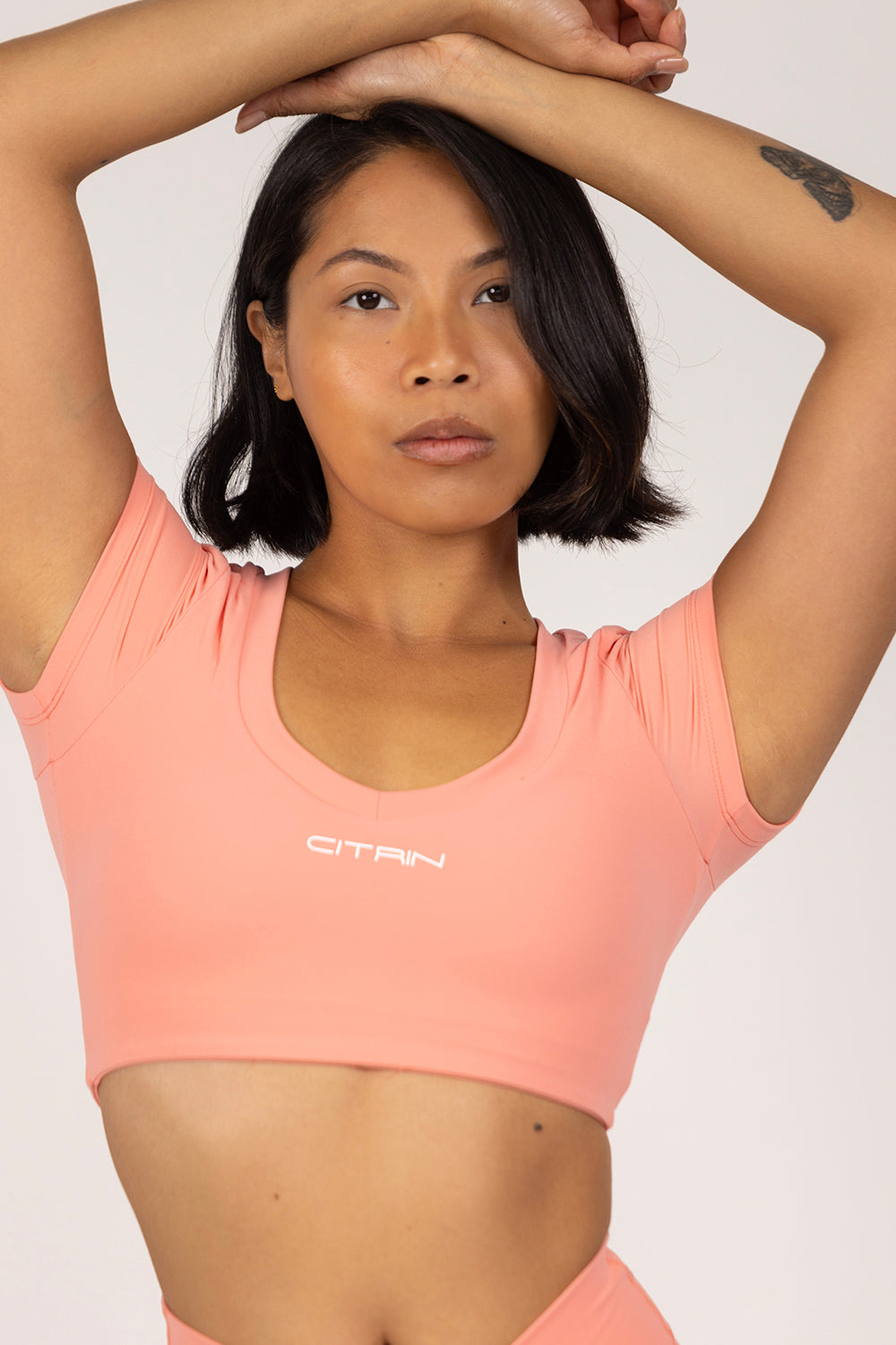 LA BELLE BABY CROP - DEEP PEACH