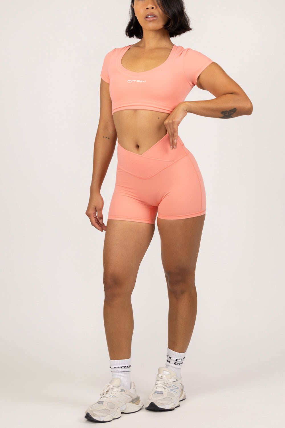 LA BELLE BABY CROP - DEEP PEACH