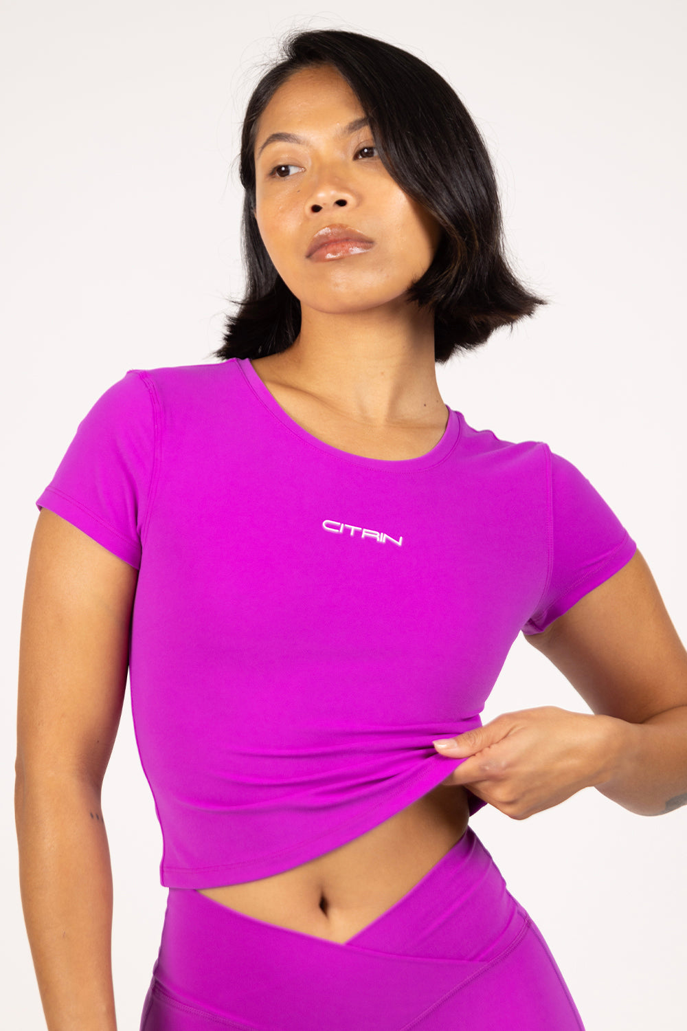 LA BELLE MIDI CROP - DEEP FUCHSIA