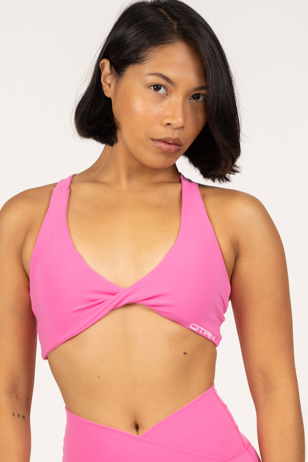 LA BELLE TWIST BRA - BARBIE PINK